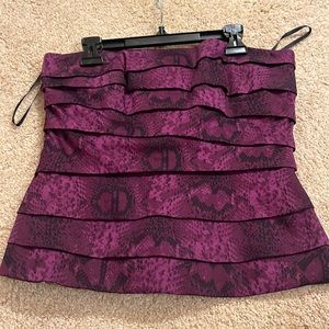 White House Black Market strapless top.